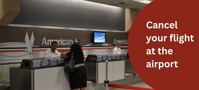 american airlines flight cancellation at airport
