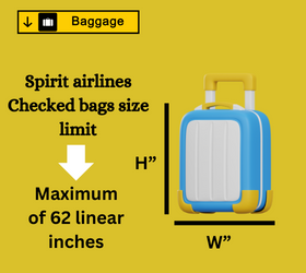 spirit airlines Checked Bag size
